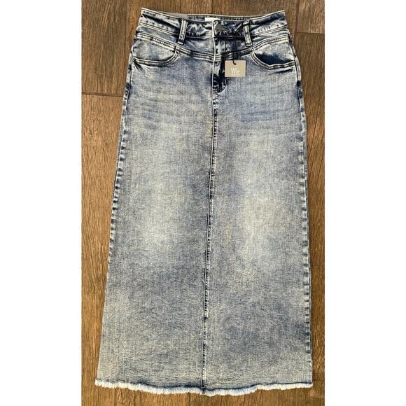 NWT Wash Lab Denim The Lowdown Selma Maxi Skirt Size 27 - Picture 10 of 10